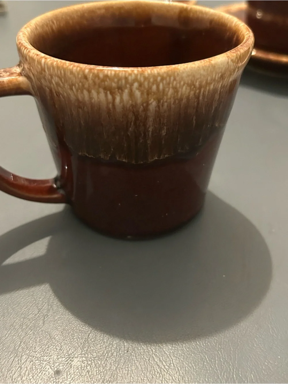 Vtg Hull and McCoy Mugs and Saucer